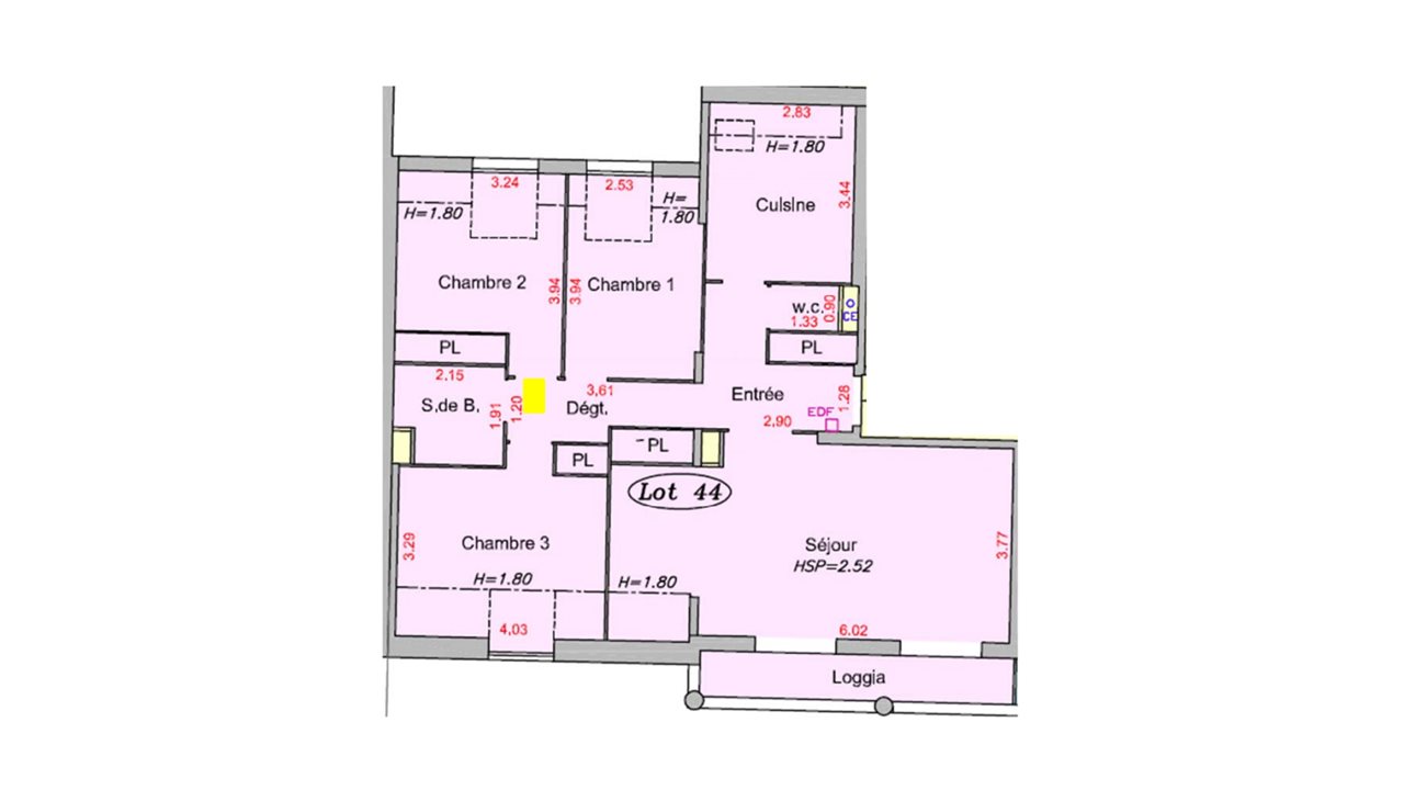Appartement à vendre, 84m², Dugny