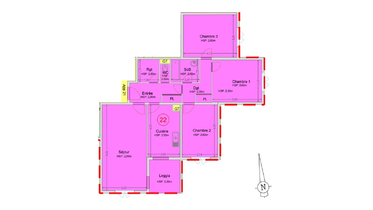 Appartement à vendre, 86m², Bègles