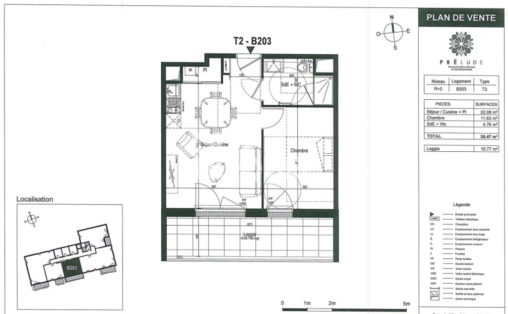 Appartement à louer, 38m², Bouguenais