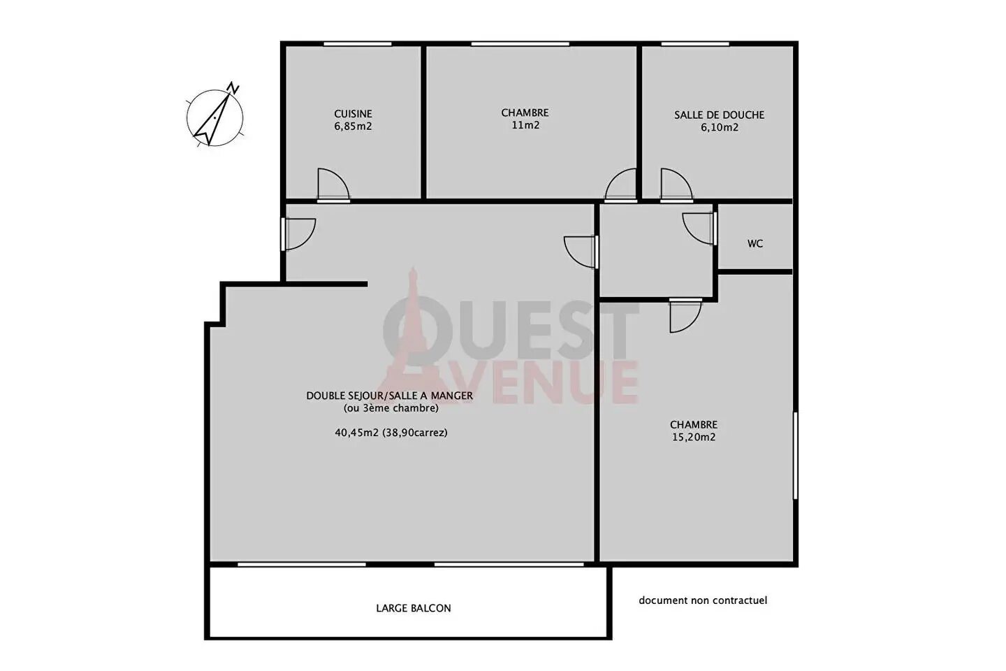 Appartement à vendre, 83m², Ville-d'Avray