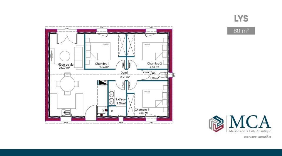 Maison à vendre, 50m², Madirac