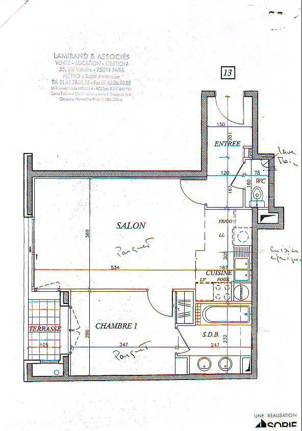 Appartement à louer, 48m², Boulogne-Billancourt