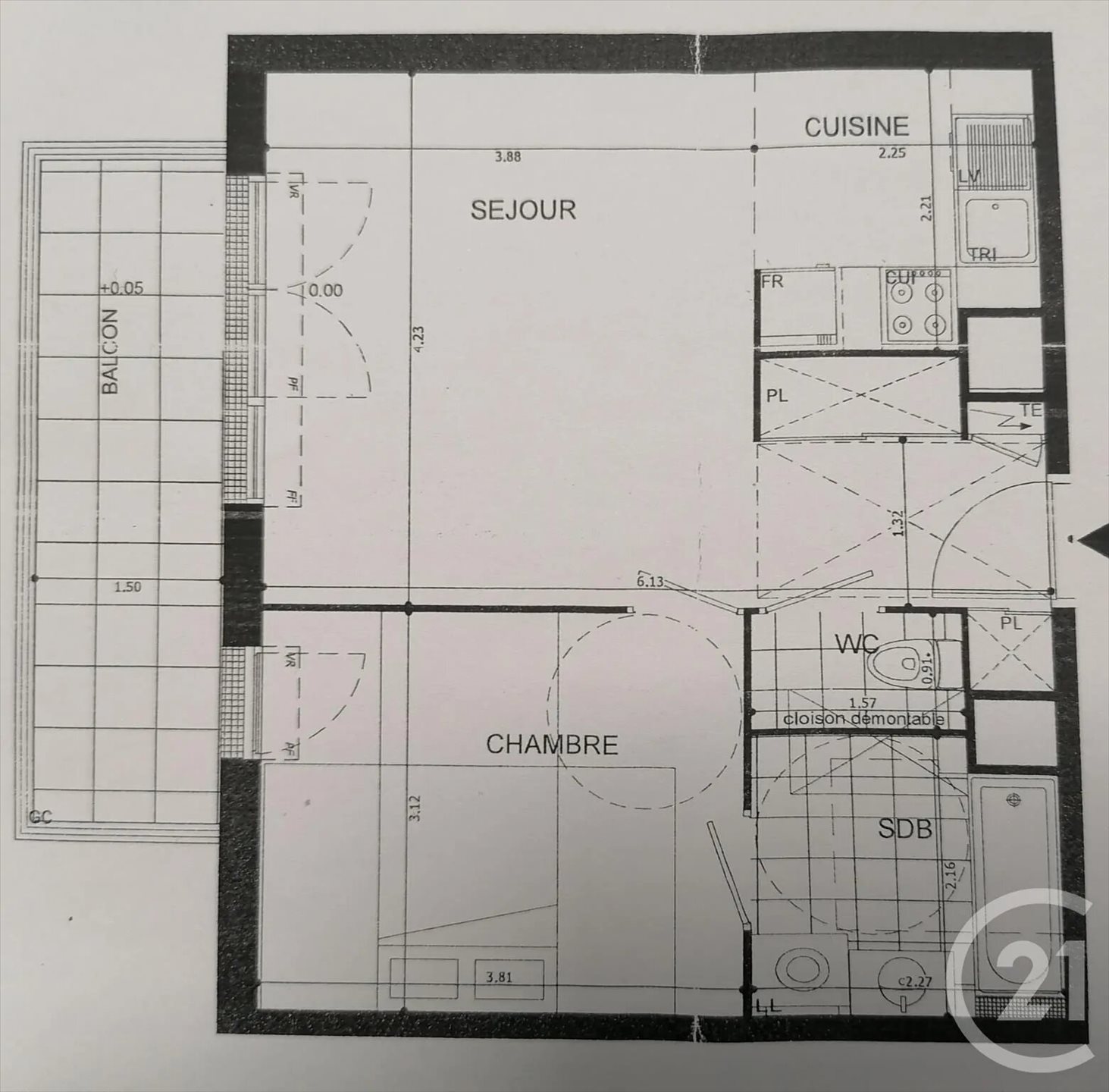 Appartement à louer, 43m², Maurepas
