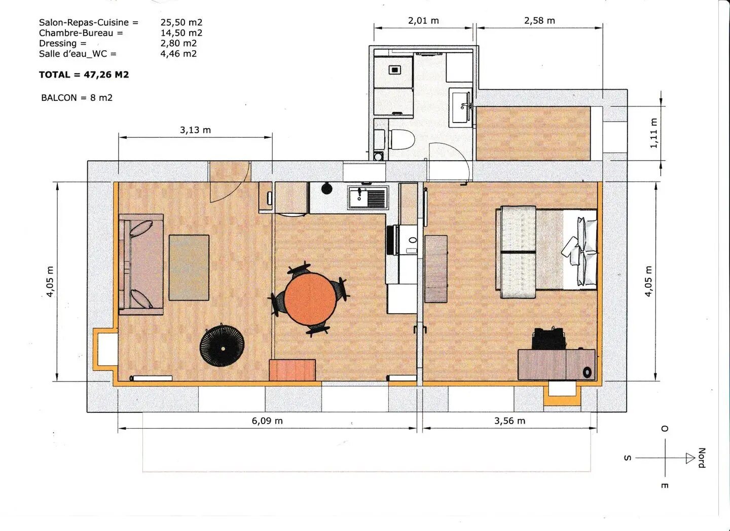 Appartement à vendre, 51m², Aix-les-Bains