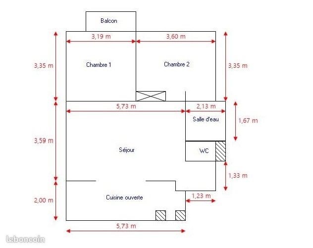 Appartement à louer, 60m², Saint-Herblain