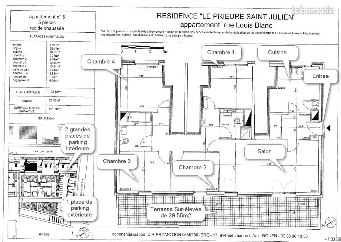 Appartement à vendre, 100m², Rouen
