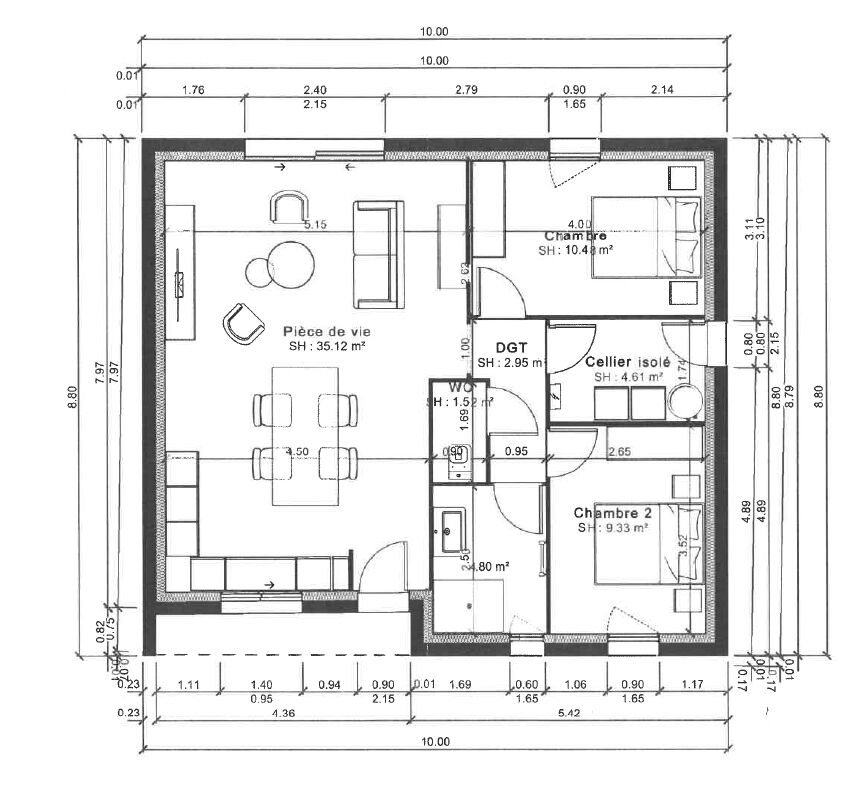 Maison à vendre, 68m², Le Perrier