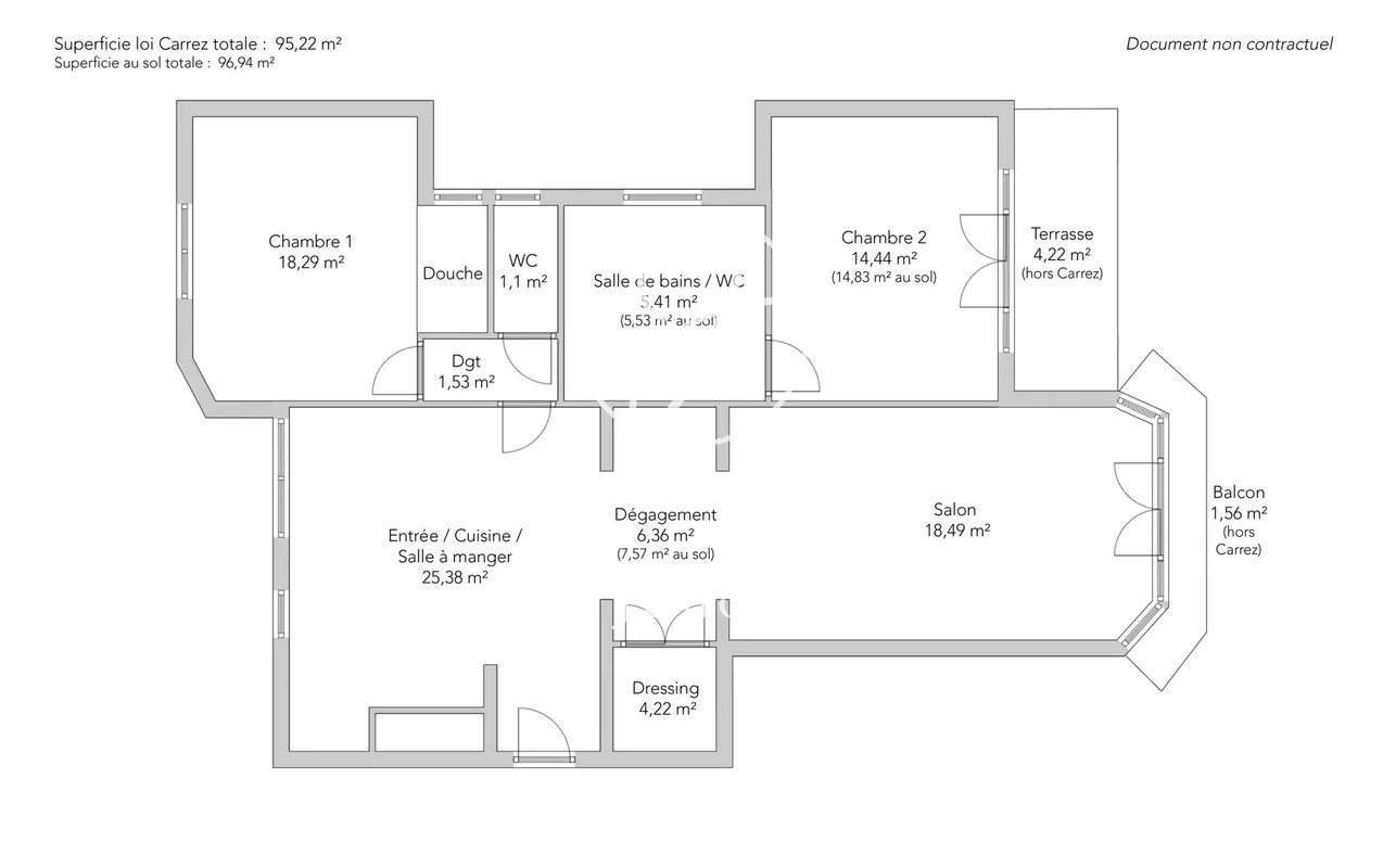 Appartement à vendre, 95m², Paris 16ème