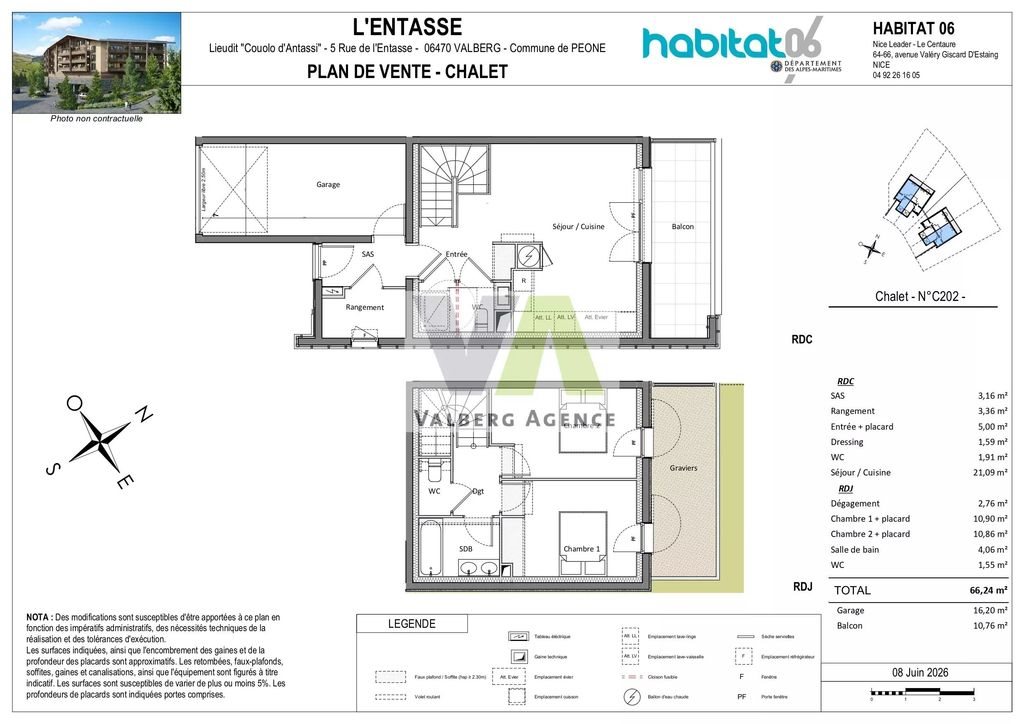 Maison à vendre, 66m², Péone (Valberg)