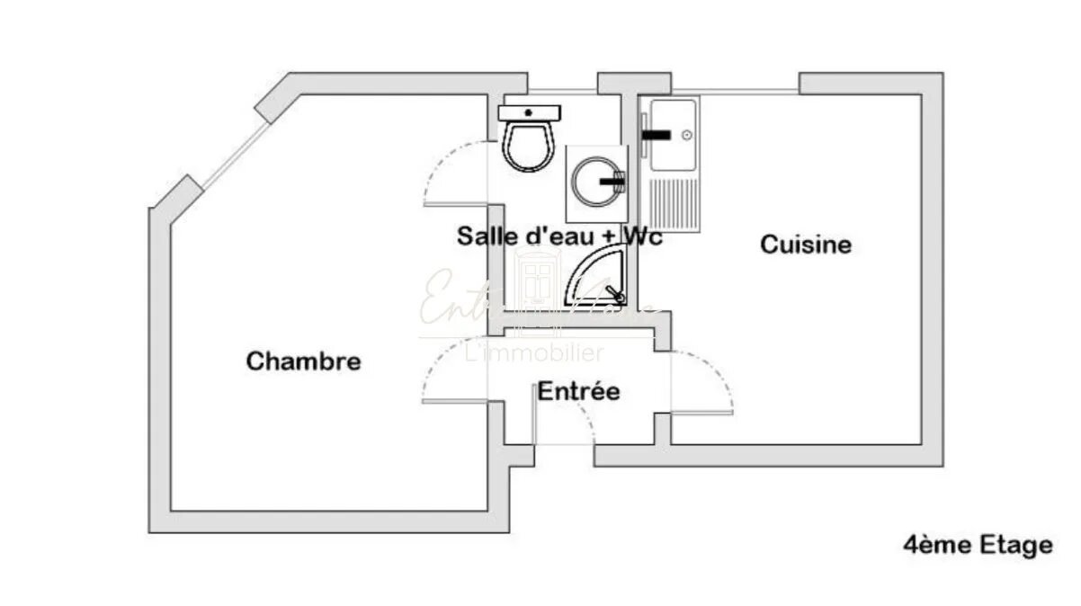 Appartement à vendre, 29m², Clichy