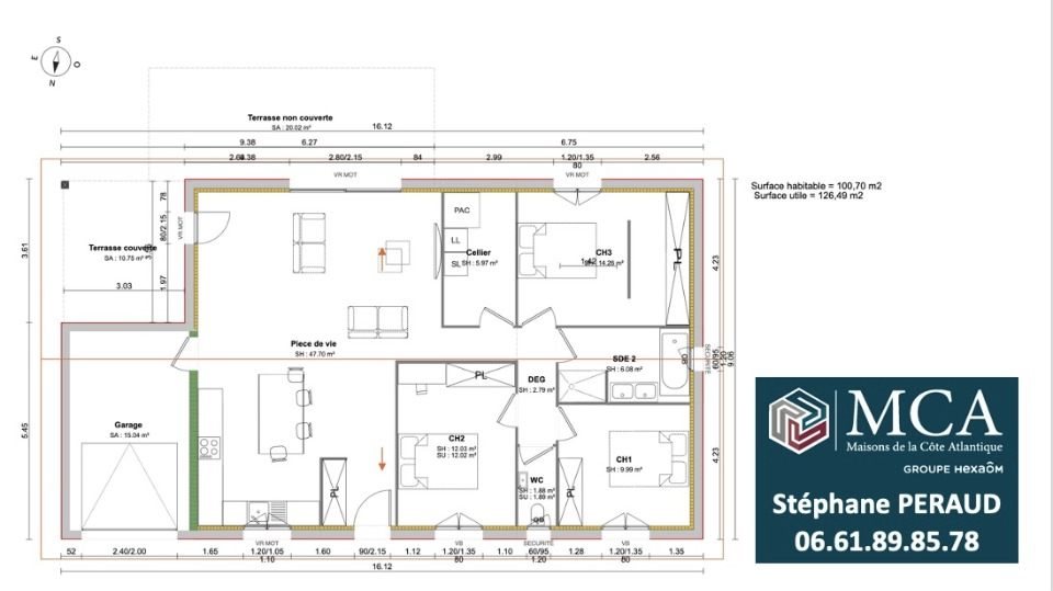 Maison à vendre, 100m², Peyrehorade