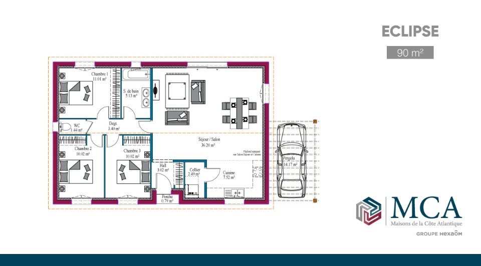 Maison à vendre, 91m², Laluque