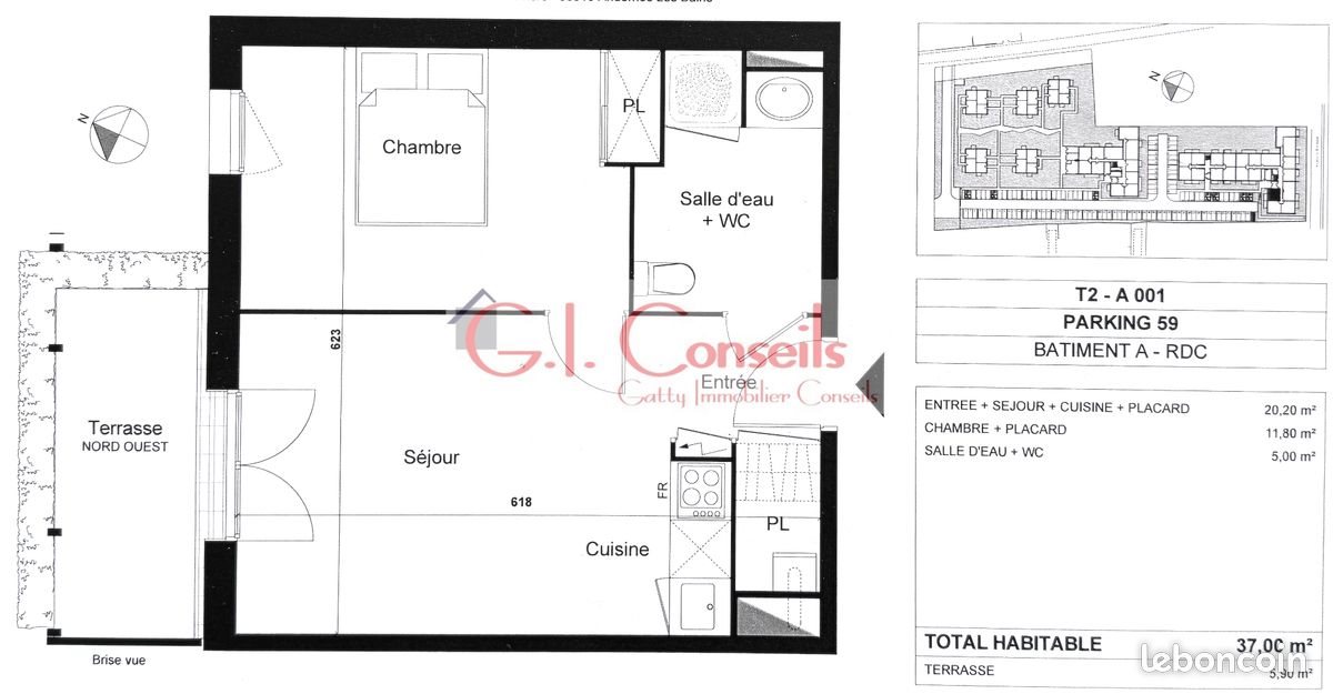 Appartement à vendre, 37m², Andernos-les-Bains