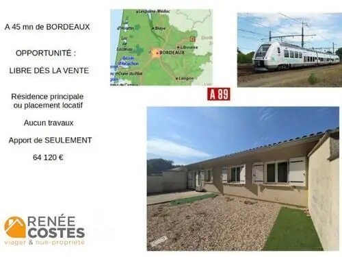 Maison à vendre, 73m², Libourne