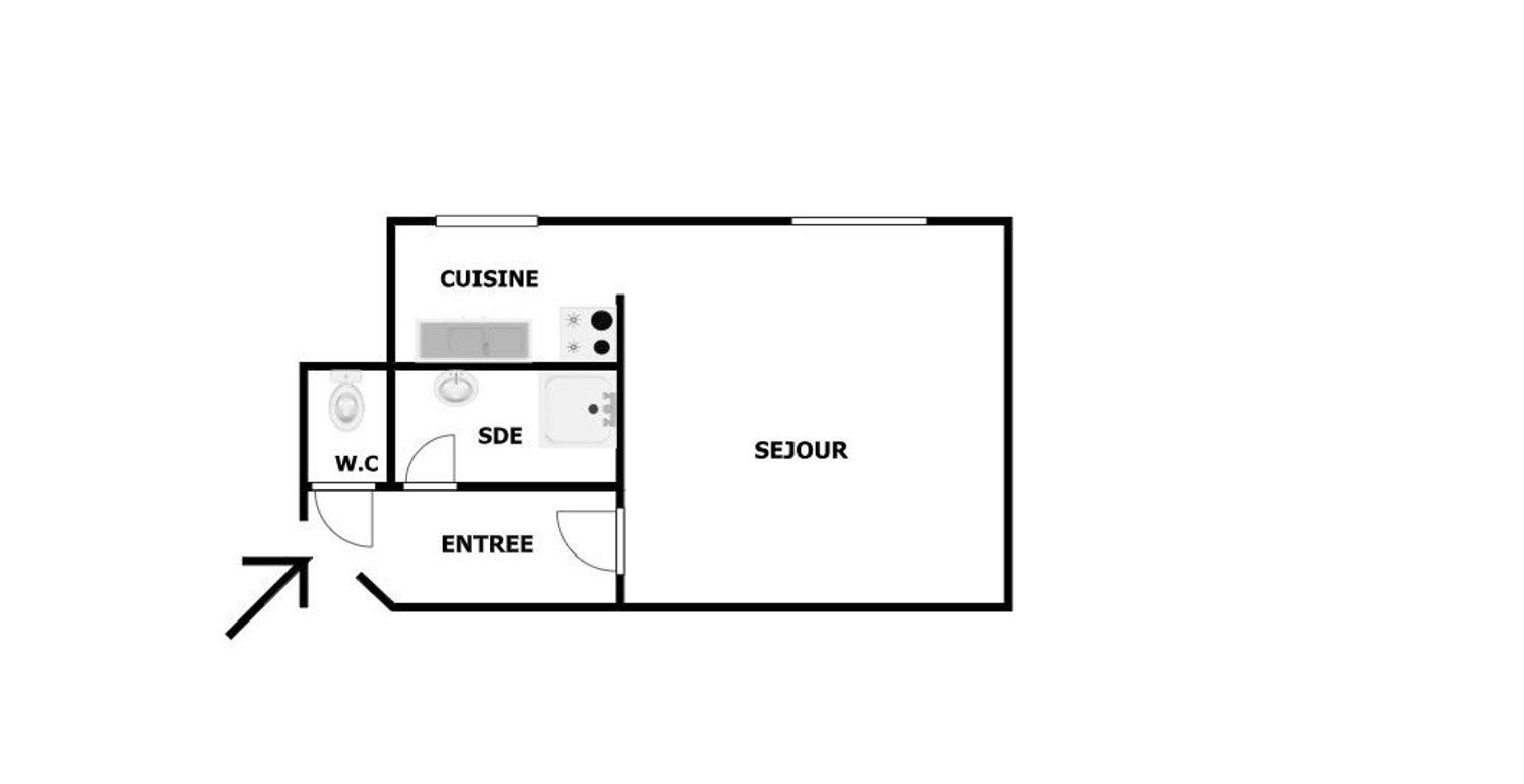 Appartement à vendre, 24m², Asnières-sur-Seine