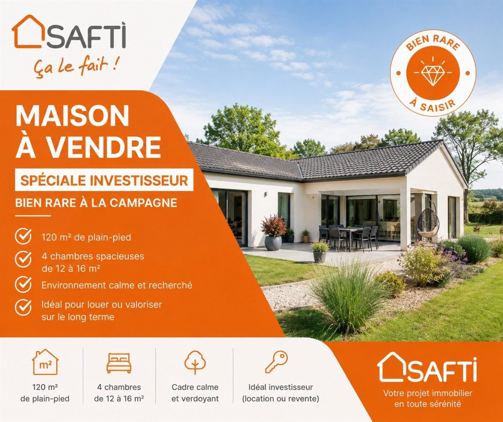 Maison à vendre, 120m², Cubnezais