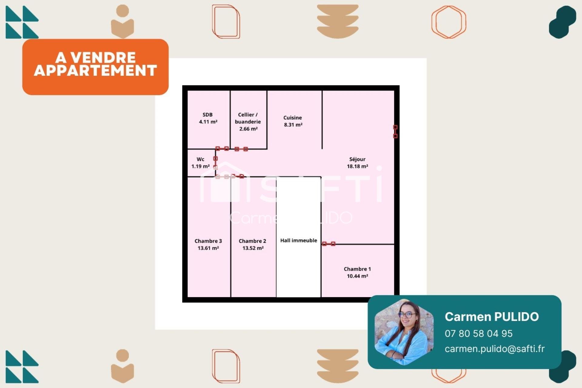 Appartement à vendre, 76m², Cavignac