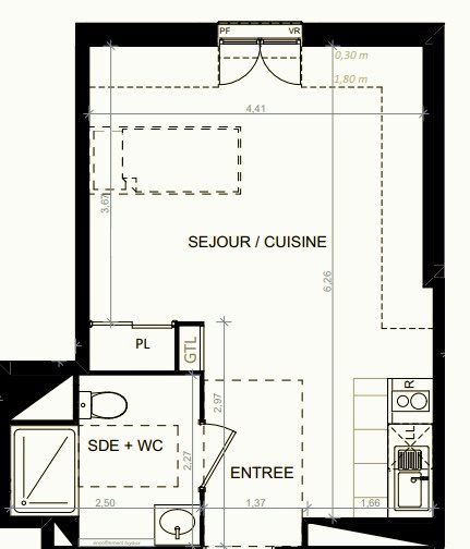 Appartement à vendre, 26m², Neuilly-Plaisance