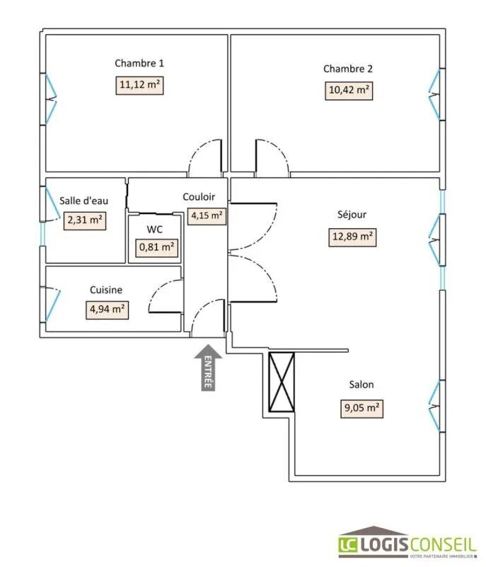 Appartement à vendre, 56m², Viry-Châtillon
