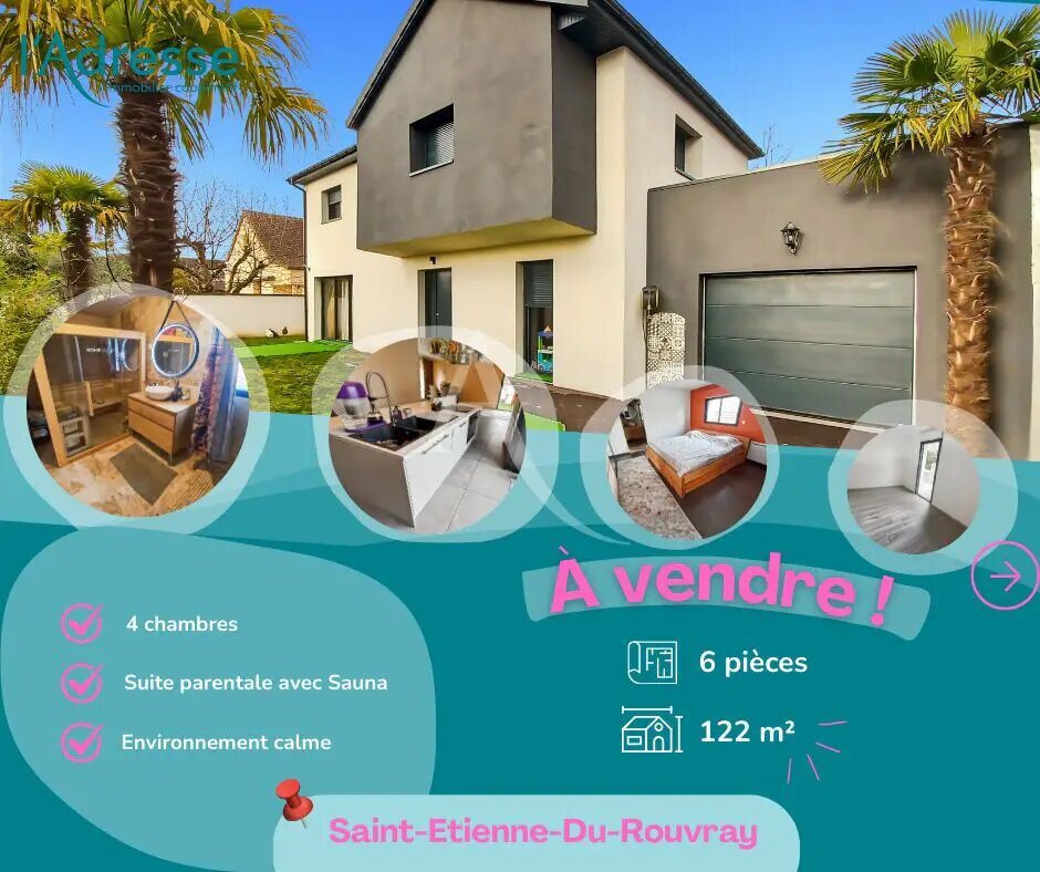 Maison à vendre, 122m², Saint-Etienne-du-Rouvray