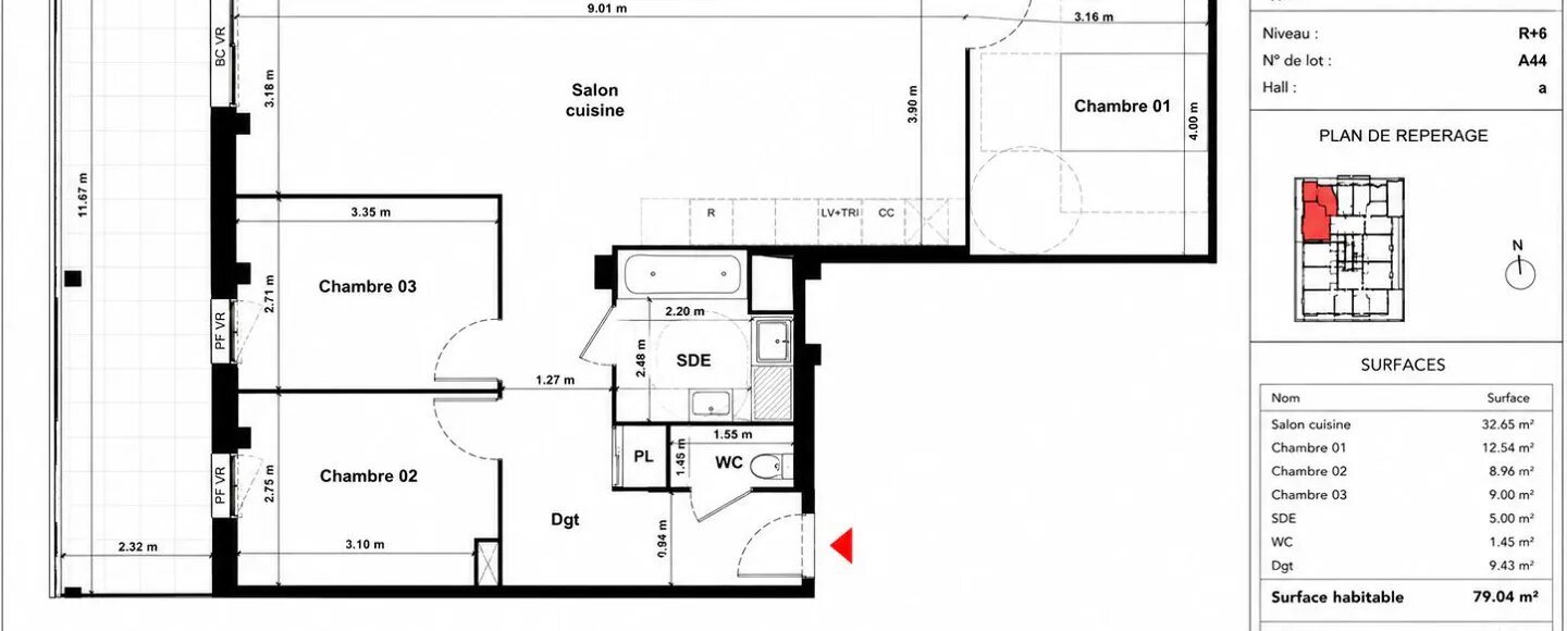 Appartement à vendre, 79m², Montpellier