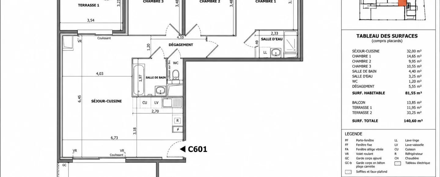 Appartement à vendre, 81m², Montpellier