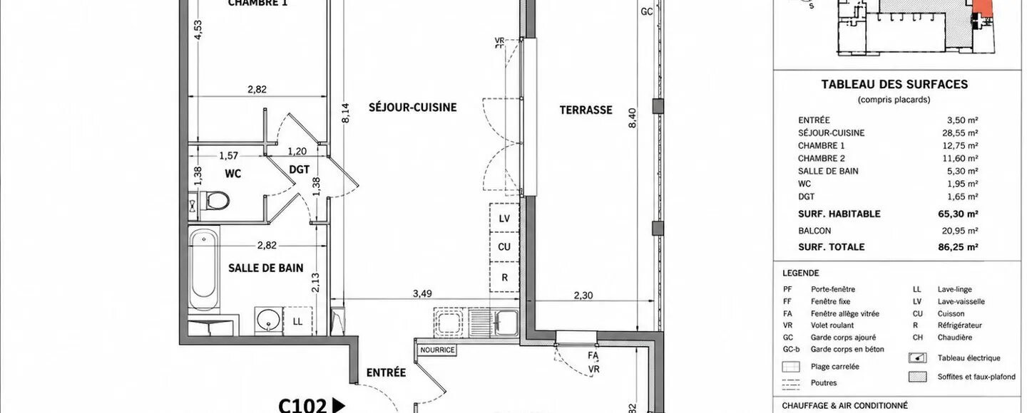 Appartement à vendre, 65m², Montpellier