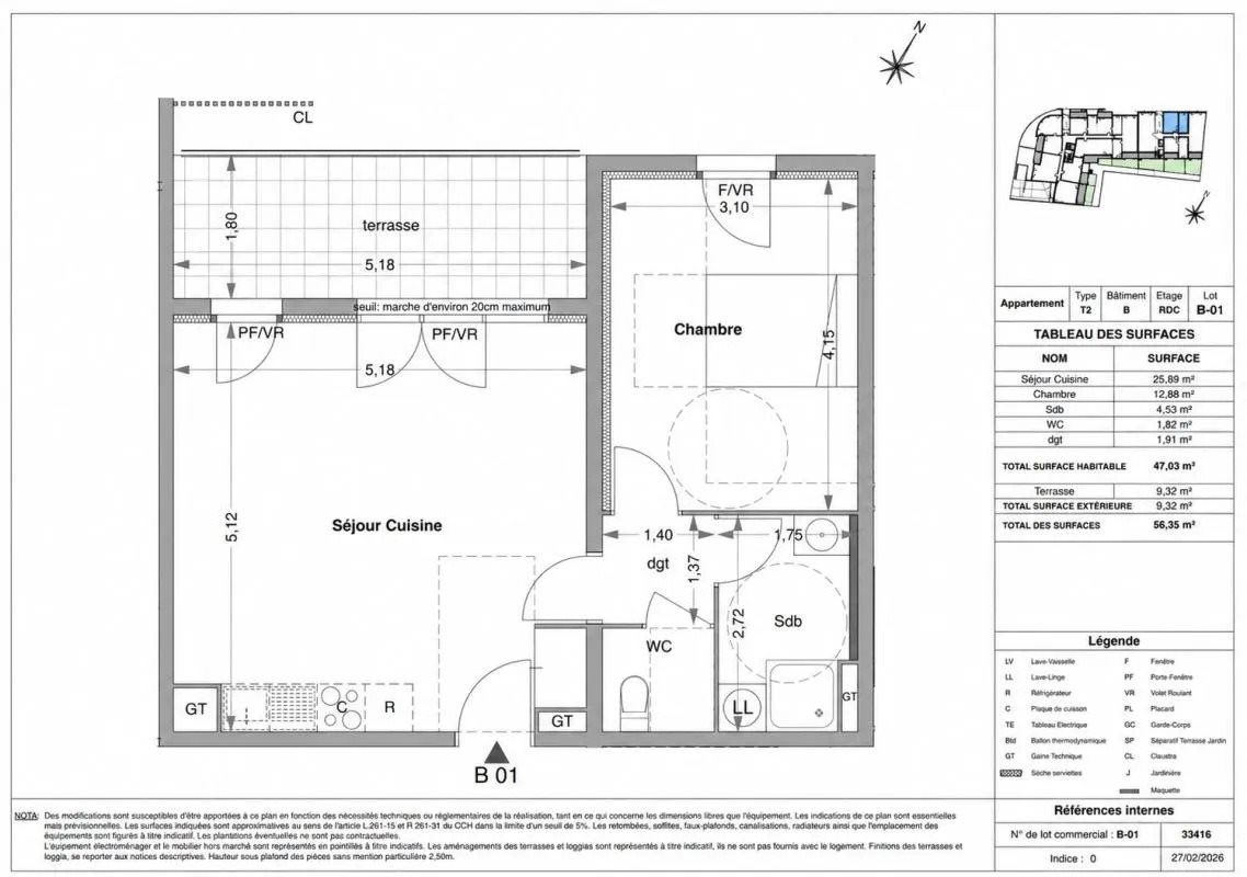 Appartement à vendre, 47m², Vitrolles