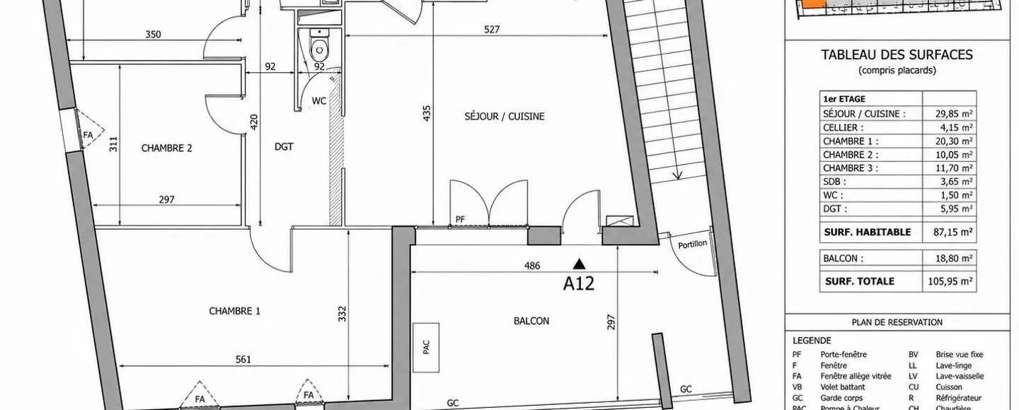 Appartement à vendre, 87m², Castelnau-le-Lez