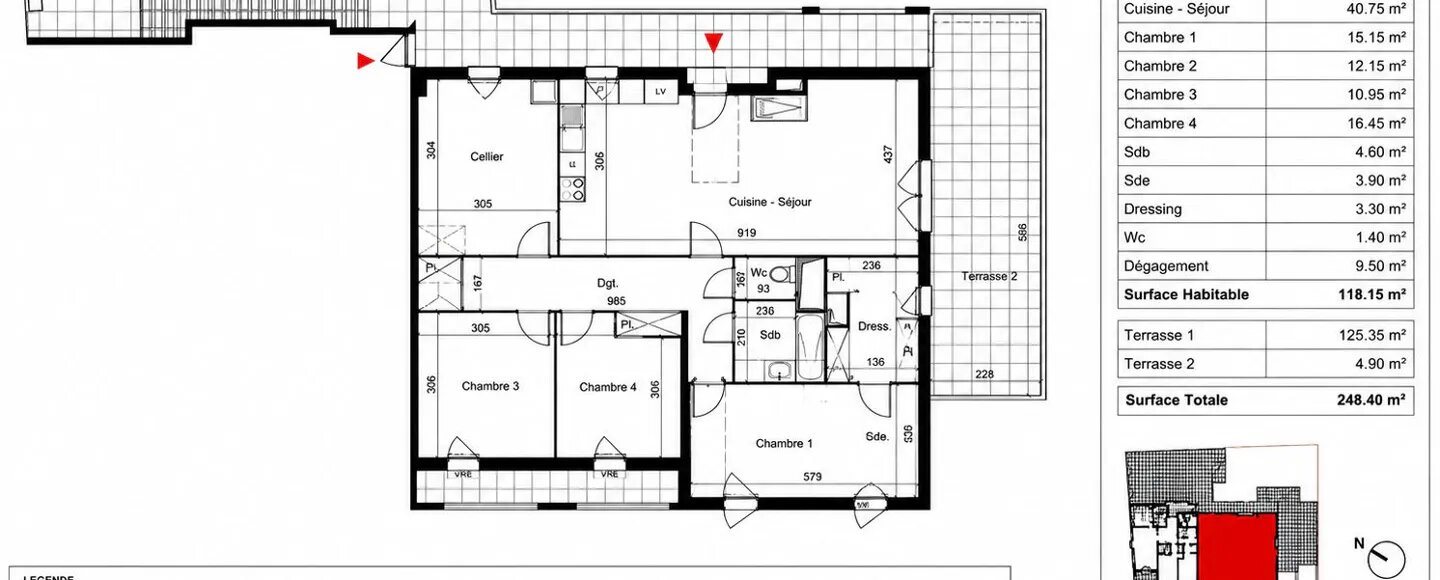 Appartement à vendre, 118m², Montpellier