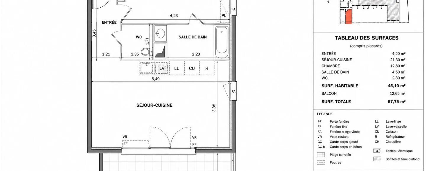 Appartement à vendre, 45m², Montpellier