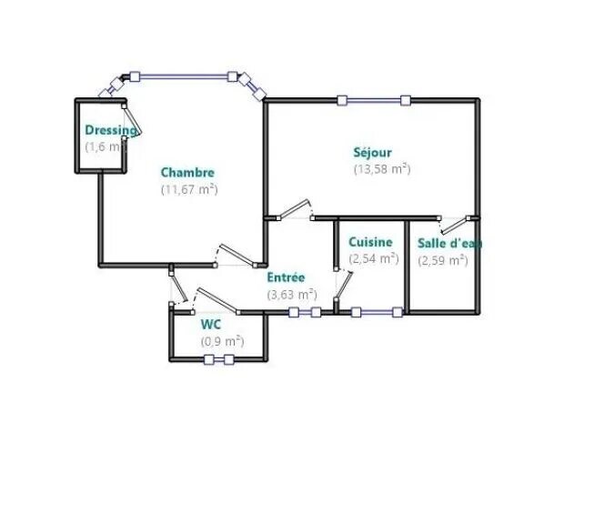 Appartement à vendre, 36m², Montreuil