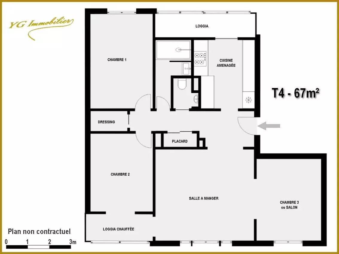 Appartement à vendre, 68m², Toulon