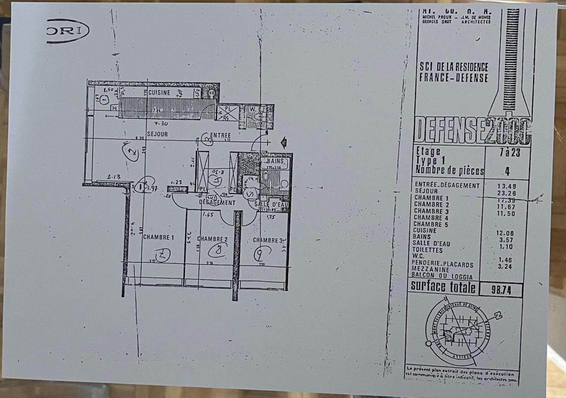 Appartement à vendre, 101m², Puteaux