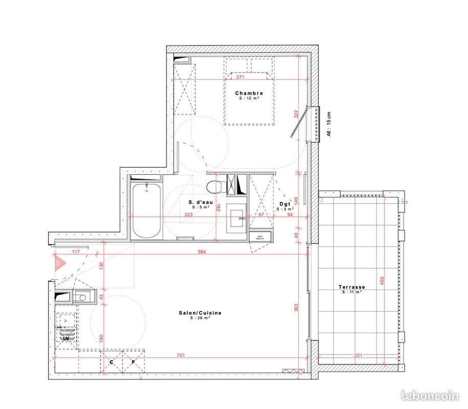 Appartement à vendre, 43m², Anglet