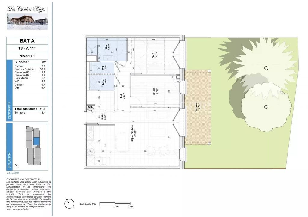 Appartement à vendre, 71m², Notre-Dame-de-Bellecombe