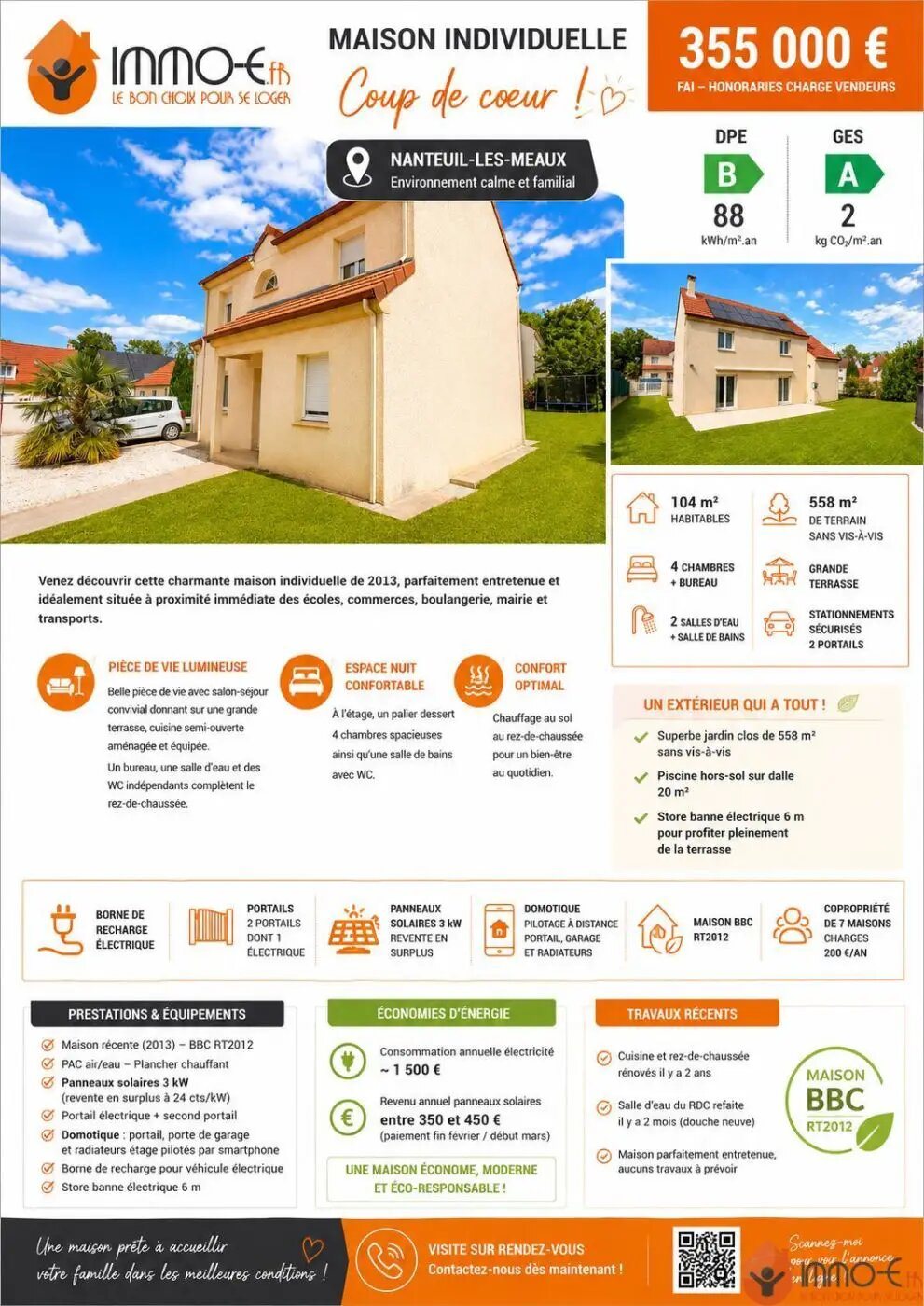 Maison à vendre, 104m², Mareuil-lès-Meaux