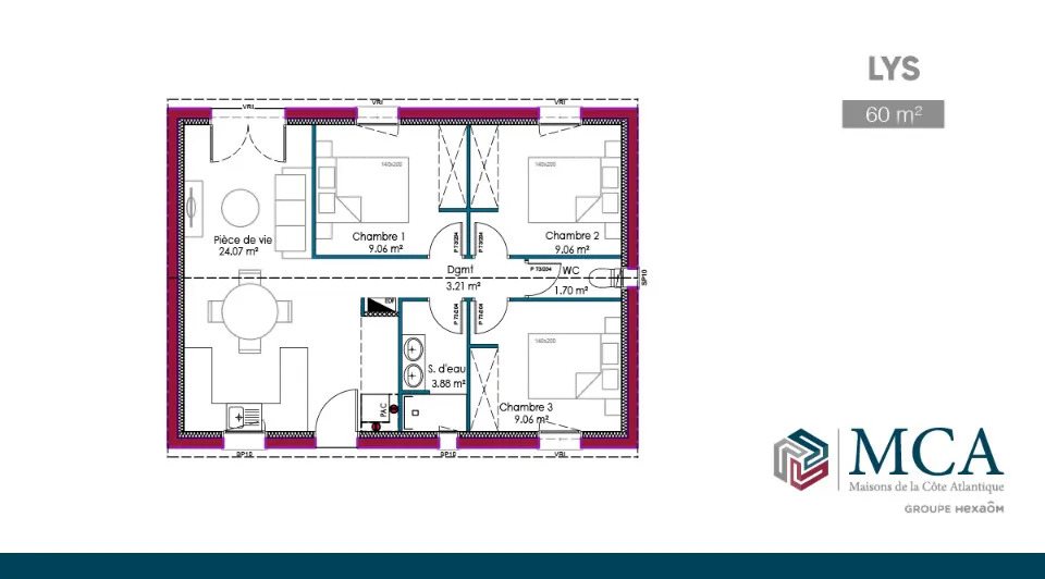 Maison à vendre, 60m², Parentis-en-Born