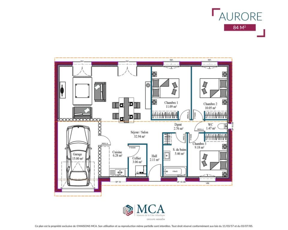 Maison à vendre, 90m², Vayres