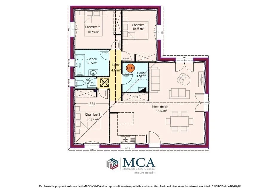 Maison à vendre, 85m², Portets