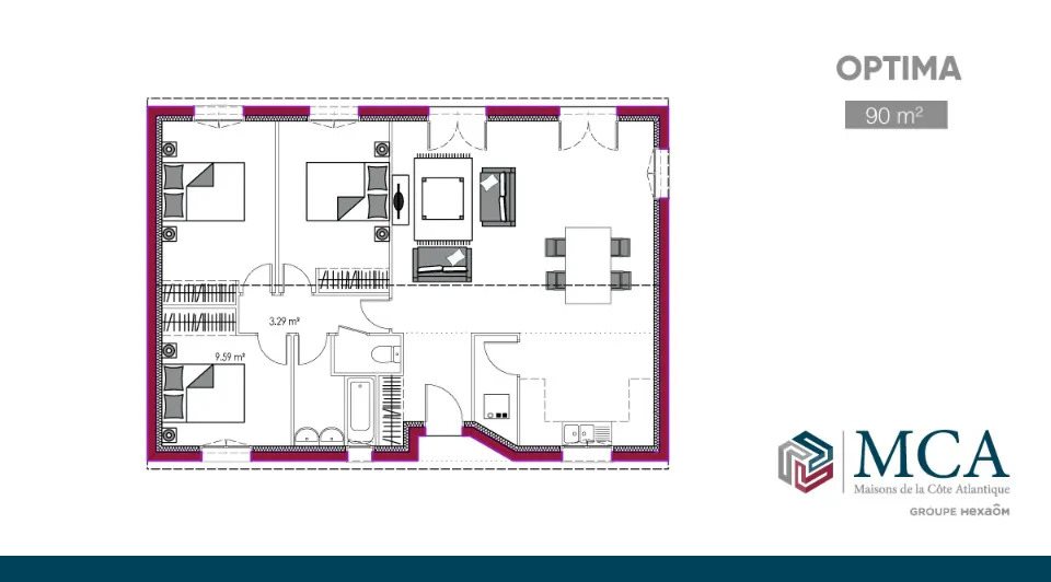 Maison à vendre, 85m², Le Barp