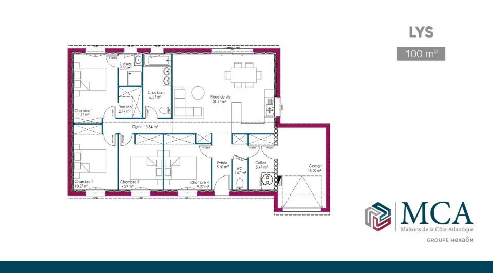 Maison à vendre, 100m², Saint-Georges-des-Coteaux