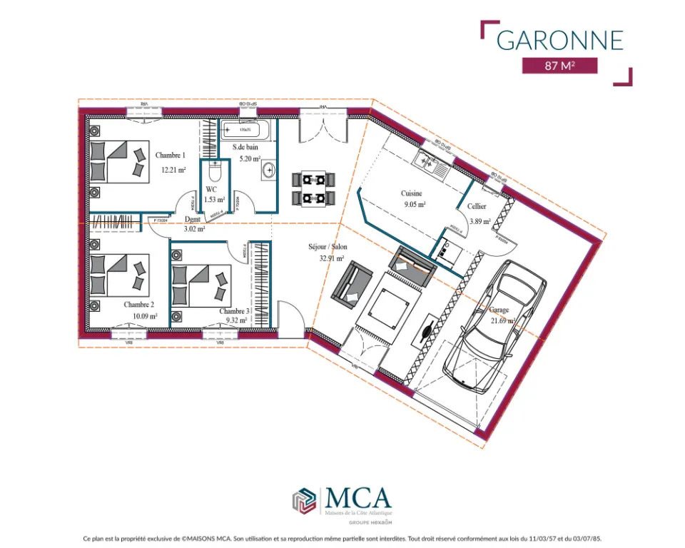 Maison à vendre, 100m², Mios