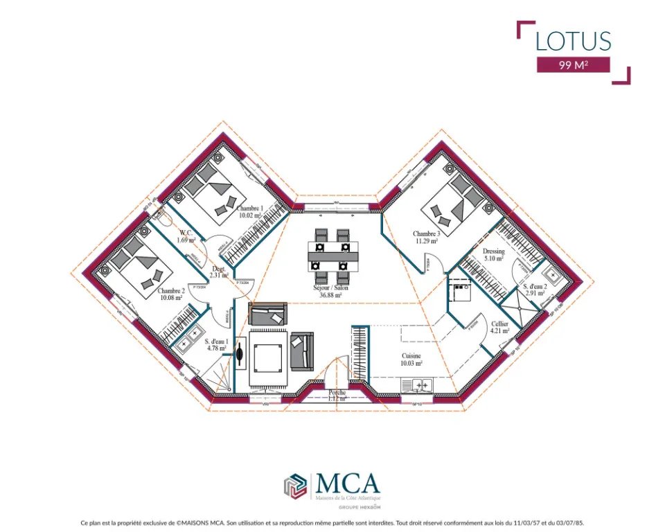 Maison à vendre, 99m², Sainte-Lheurine