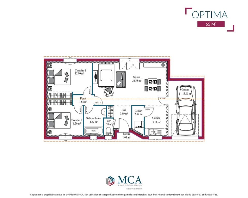 Maison à vendre, 90m², Saint-Pierre-de-Mons