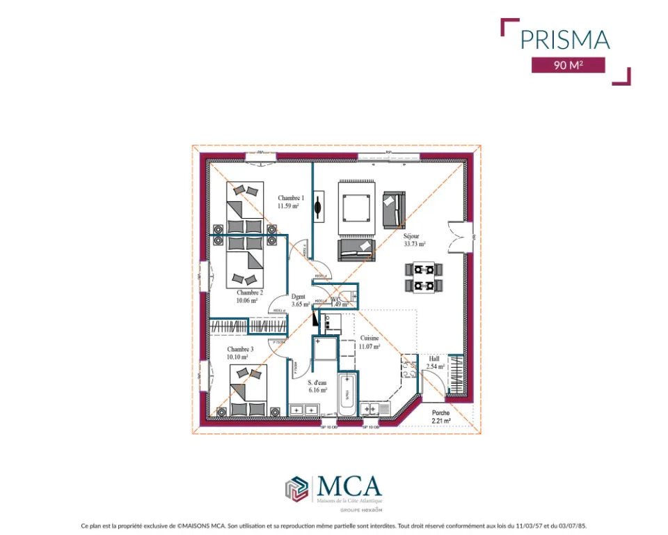 Maison à vendre, 90m², Belin-Béliet