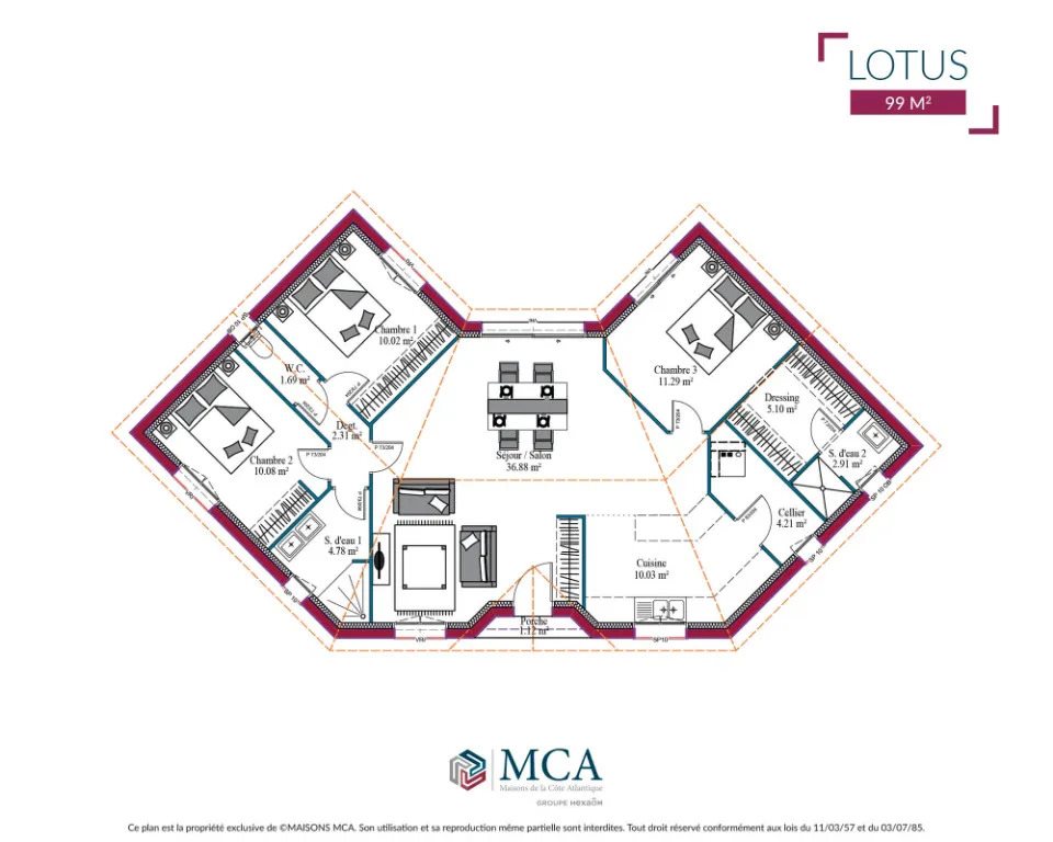 Maison à vendre, 99m², Saint-Maixant