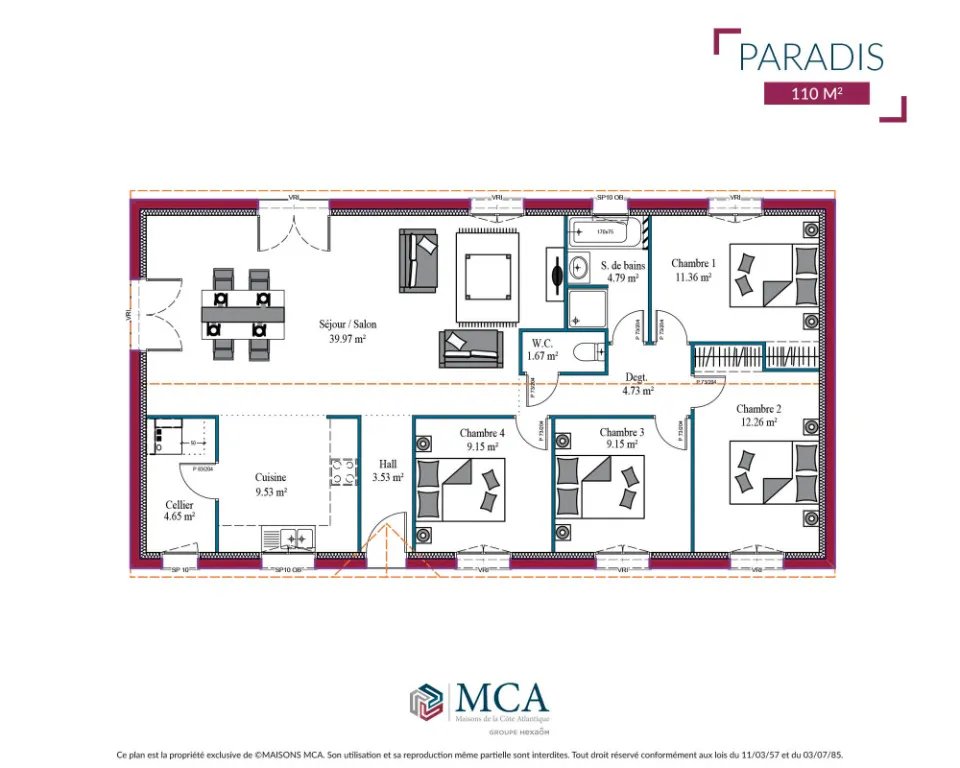 Maison à vendre, 110m², Saint-Pardon-de-Conques