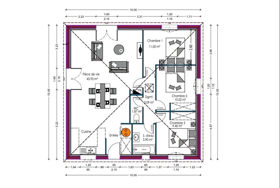 Maison à vendre, 85m², Vayres