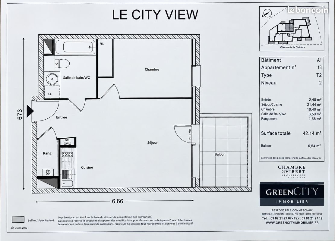 Appartement à louer, 42m², Chambéry